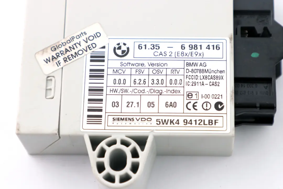 N46 Grundsteuergerät CAS2 Schlüssel für BMW 1 3 r E87 E90 E91 118i 318i mit Teilenummer 7545042 BMW 1 3 r E87 E90 E91 118i 318i N46 Grundsteuergerät CAS2 Schlüssel - SKU 7545042-3 - Teilenummer 7545042