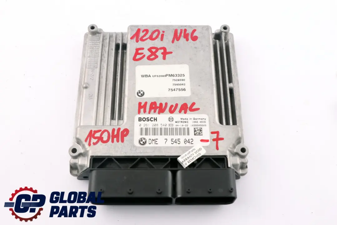 N46 ECU Kit DME CAS2 + Key Manual to BMW 1 3 Series 7 E87 E90 E91 120i 320i with Part number 7545042 BMW 1 3 Series 7 E87 E90 E91 120i 320i N46 ECU Kit DME CAS2 + Key Manual - SKU 7545042-7 - Part number 7545042