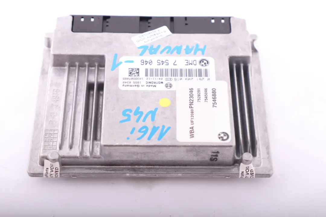 BMW 1 3 Series E87 E90 ECU N45 116i 316i Engine Motor Control Unit DME - SKU 7545046-1 - Part number 7545046