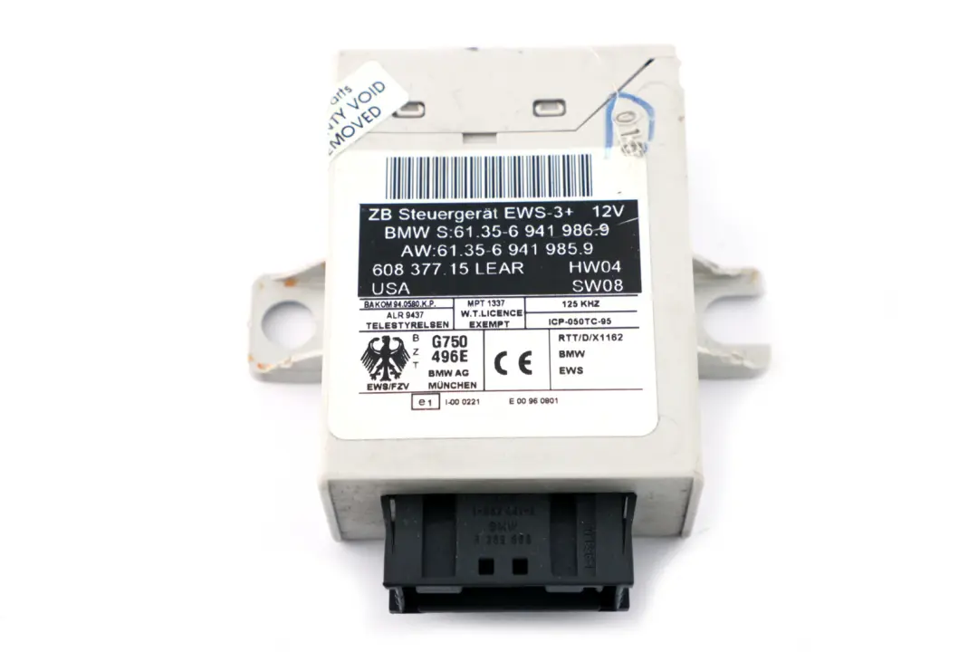 BMW MINI Cooper S R52 W11 170HP Petrol Engine ECU Kit EWS3 + Key Manual - SKU 7545822-1 - Part number 7545822