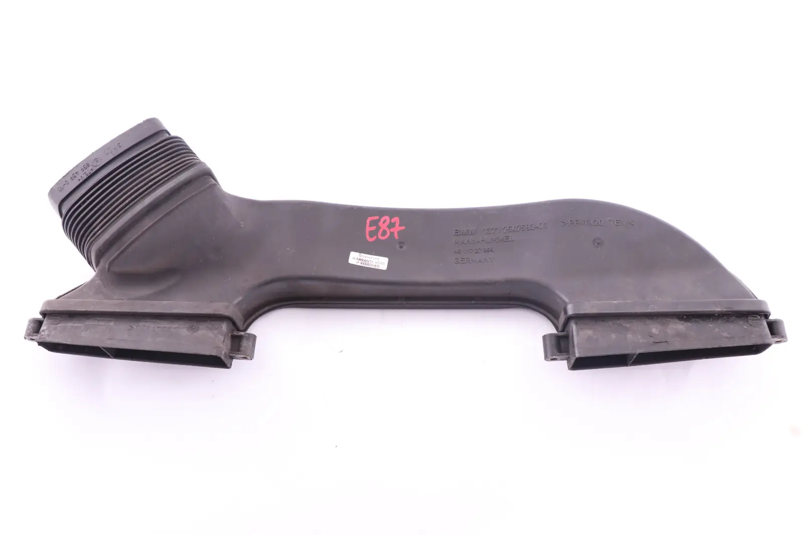 BMW E81 E82 E87 E88 130i N52 N52N Conduit Admission Air Capot 7547593