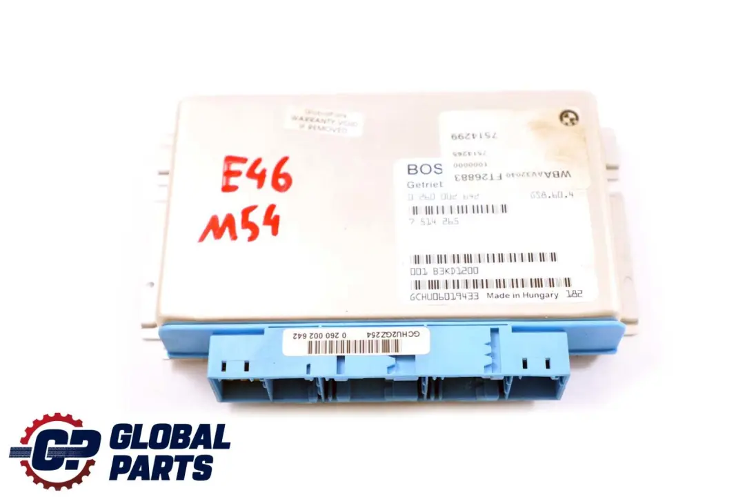 Gearbox Basic Control Unit Module EGS to BMW E39 E46 E85 Automatic with Part number 7514265 BMW E39 E46 E85 Automatic Gearbox Basic Control Unit Module EGS - SKU 7548312 - Part number 7514265