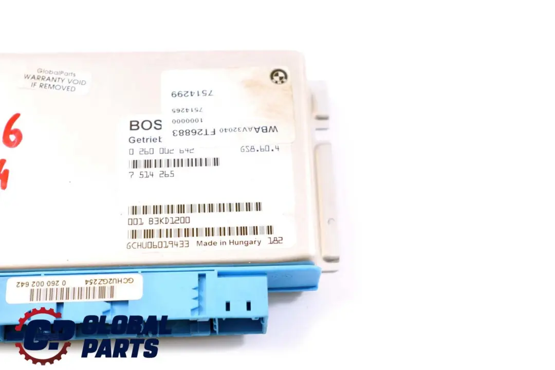 Gearbox Basic Control Unit Module EGS to BMW E39 E46 E85 Automatic with Part number 7514265 BMW E39 E46 E85 Automatic Gearbox Basic Control Unit Module EGS - SKU 7548312 - Part number 7514265