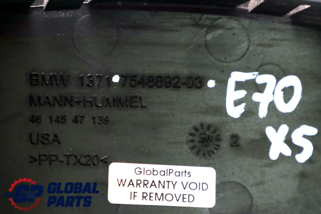 Verschlussdeckel Luftführung für BMW X5 er E70 mit Teilenummer 7548892 BMW X5 er E70 Verschlussdeckel Luftführung - SKU 7548892 - Teilenummer 7548892