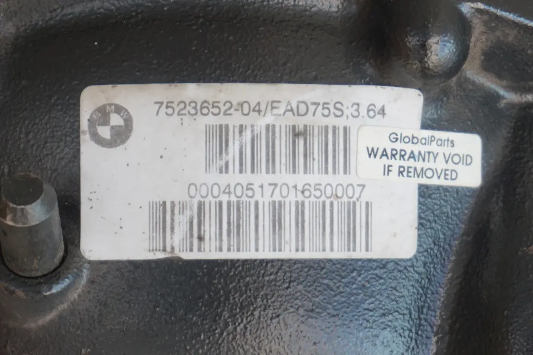 M54 Differenziale Anteriore 3,64 Rapporto GARANZIA per BMW X3 Serie E83 3.0I con numero di parte 7548998 BMW X3 Serie E83 3.0I M54 Differenziale Anteriore 3,64 Rapporto GARANZIA - SKU 7548998 - Numero di parte 7548998