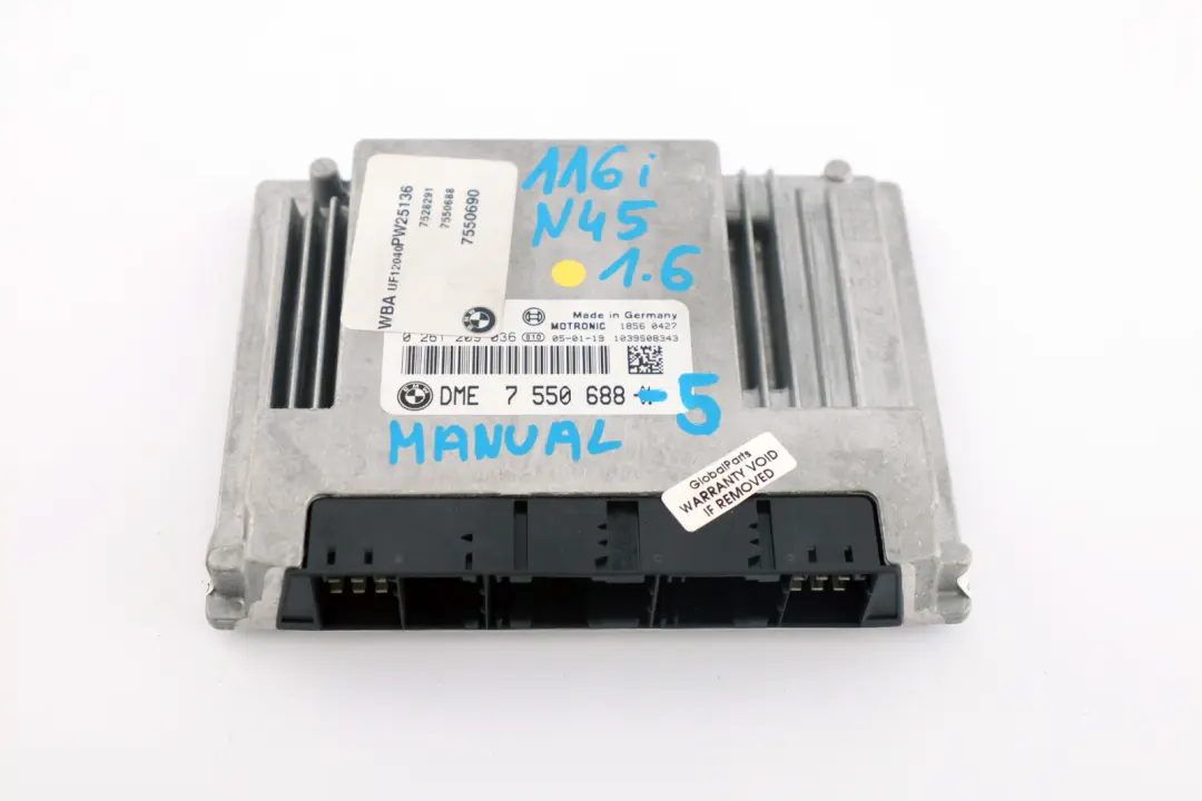 N45 ECU Grundsteuergerät DME CAS2 2 Schlüsel für BMW 1 3 er E87 E90 116i 316i mit Teilenummer 7550688 BMW 1 3 er E87 E90 116i 316i N45 ECU Grundsteuergerät DME CAS2 2 Schlüsel - SKU 7550688-5 - Teilenummer 7550688