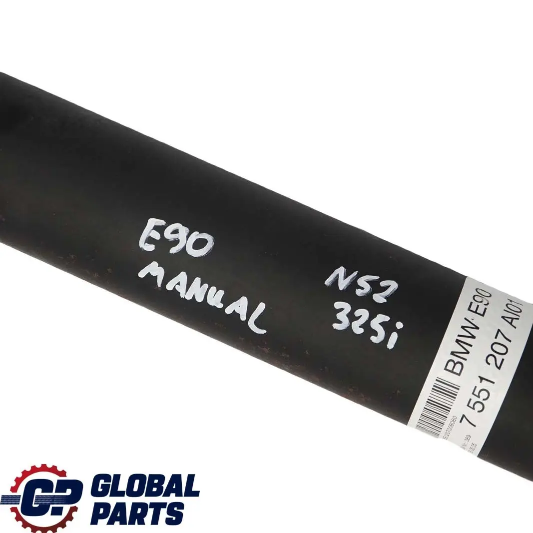 N52 325i Propshaft Drive Shaft Manual Gearbox Petrol to BMW 3 Series E90 E91 E92 with Part number 7551207 BMW 3 Series E90 E91 E92 N52 325i Propshaft Drive Shaft Manual Gearbox Petrol - SKU 7551207 - Part number 7551207
