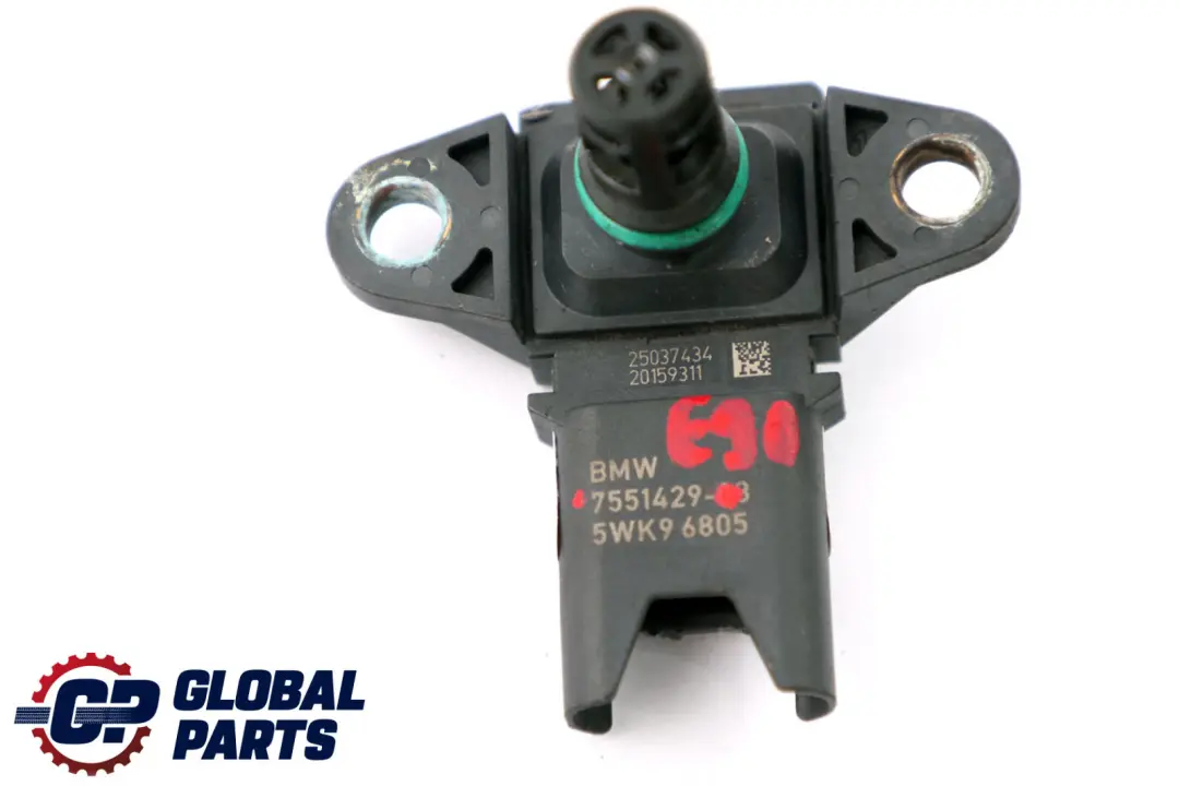Sensore di pressione per BMW Serie 1 3 E88 E90 E91 E92 con numero di parte 7585493 BMW Serie 1 3 E88 E90 E91 E92 Sensore di pressione - SKU 7551429 - Numero di parte 7585493