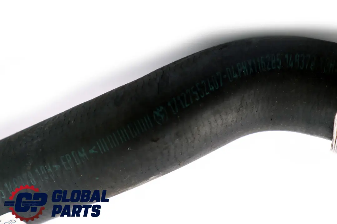 BMW E90 E91 Refrigeración motor Radiador Termostato inferior Línea de manguera - SKU 7552407 - Número de pieza 17127552407