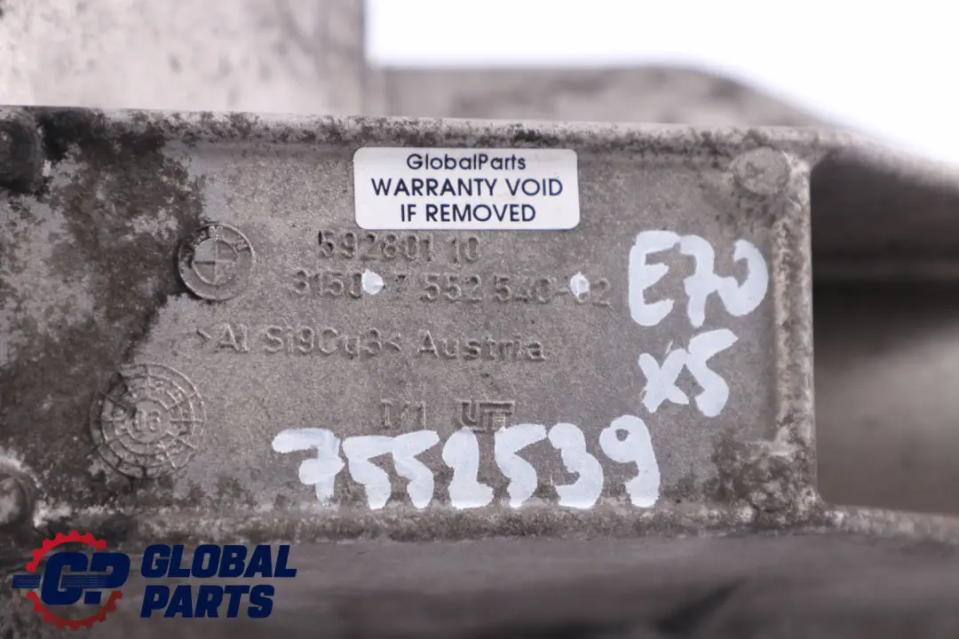 Wspornik Przekładni Osi Przód 7552540 do BMW X5 X6 E70 E71 o numerze 7552539 BMW X5 X6 E70 E71 Wspornik Przekładni Osi Przód 7552540 - SKU 7552539 - Numer Części 7552539