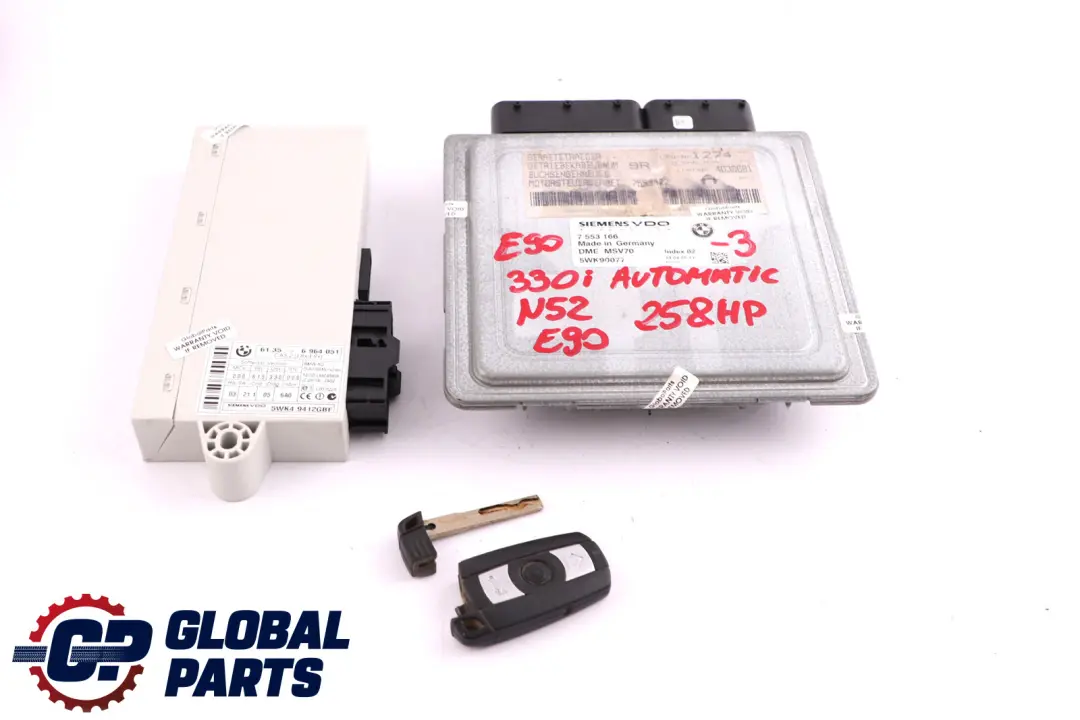 N52 330I 530I Kit Centralina Dme Cas2 Chiave Automatico per BMW E60 E90 E91 con numero di parte 7553166 BMW E60 E90 E91 N52 330I 530I Kit Centralina Dme Cas2 Chiave Automatico - SKU 7553166-3 - Numero di parte 7553166