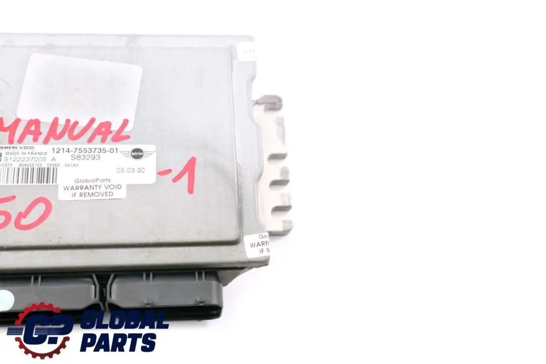 DME Unidad Control Motor Gasolina ECU 7553735 Manual para Mini R50 R52 con número de pieza 7557395 Mini R50 R52 DME Unidad Control Motor Gasolina ECU 7553735 Manual - SKU 7553735-1 - Número de pieza 7557395