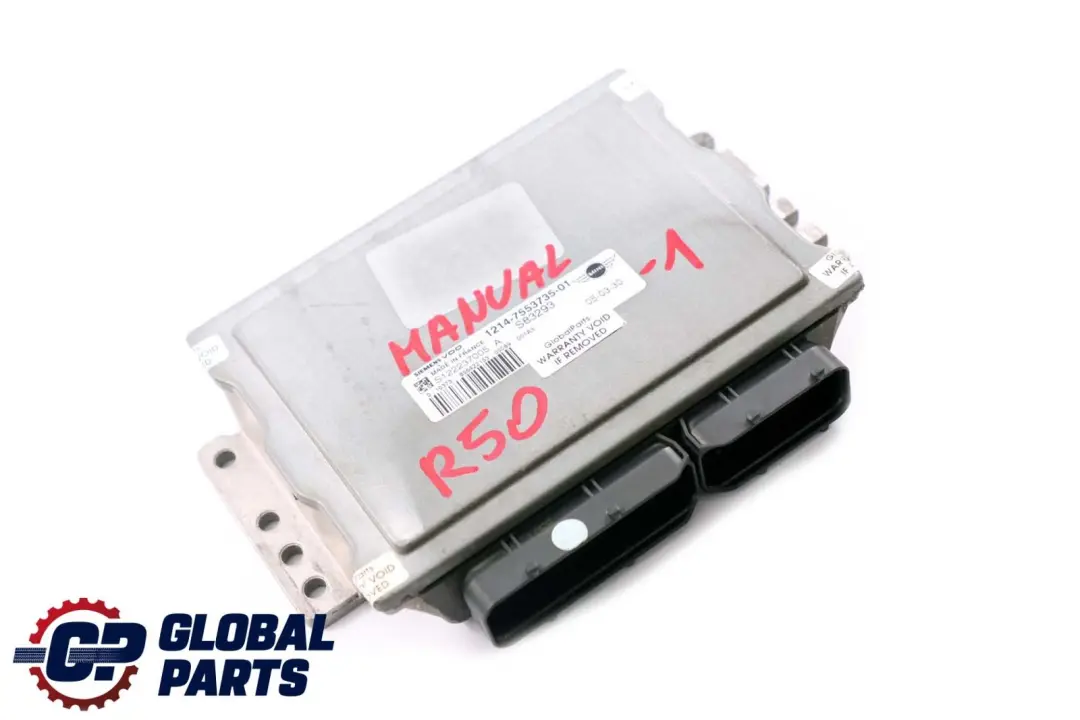 DME Petrol Engine Control Unit ECU 7553735 Manual pour Mini Cooper R50 R52 à propos du numéro de pièce 7557395 Mini Cooper R50 R52 DME Petrol Engine Control Unit ECU 7553735 Manual - SKU 7553735-1 - Numéro de pièce 7557395