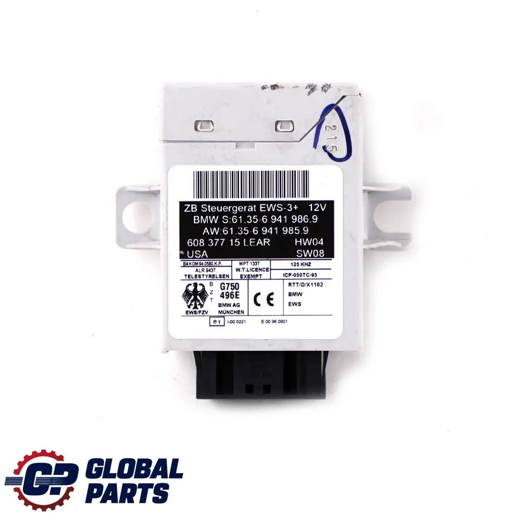 MINI R50 R52 One 1.6i 90HP Motore ECU Kit DME Chiave EWS Manuale - SKU 7553735-5 - Numero di parte 7553735