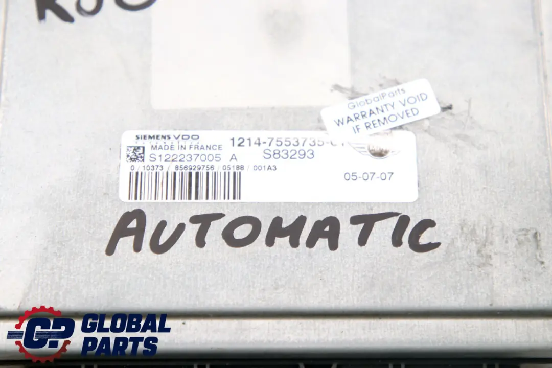 Mini Cooper R50 R52 DME Benzina Unità di controllo motore ECU Automatico - SKU 7553735 - Numero di parte 7557395