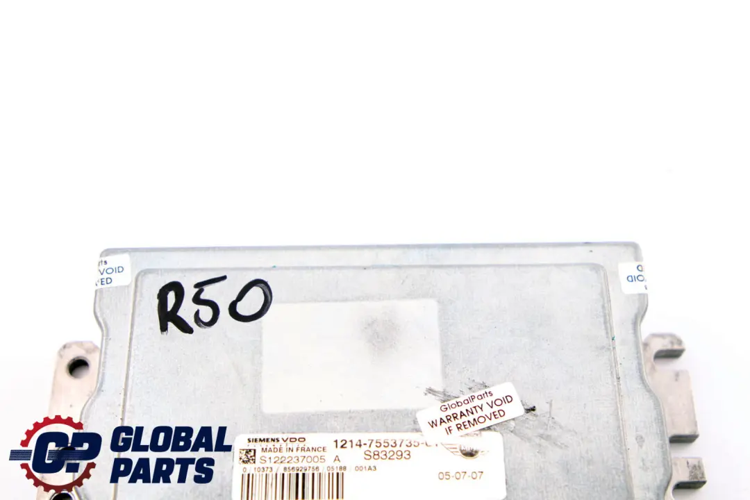 Mini Cooper R50 R52 DME Unité contrôle du moteur à essence ECU Automatic - SKU 7553735 - Numéro de pièce 7557395