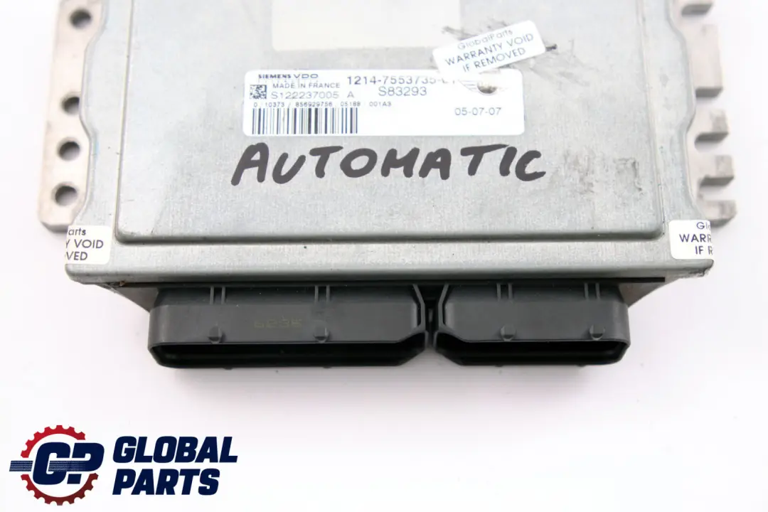 DME Sterownik Komputer Silnika ECU Automatyczny do Mini Cooper R50 R52 o numerze 7557395 Mini Cooper R50 R52 DME Sterownik Komputer Silnika ECU Automatyczny - SKU 7553735 - Numer Części 7557395