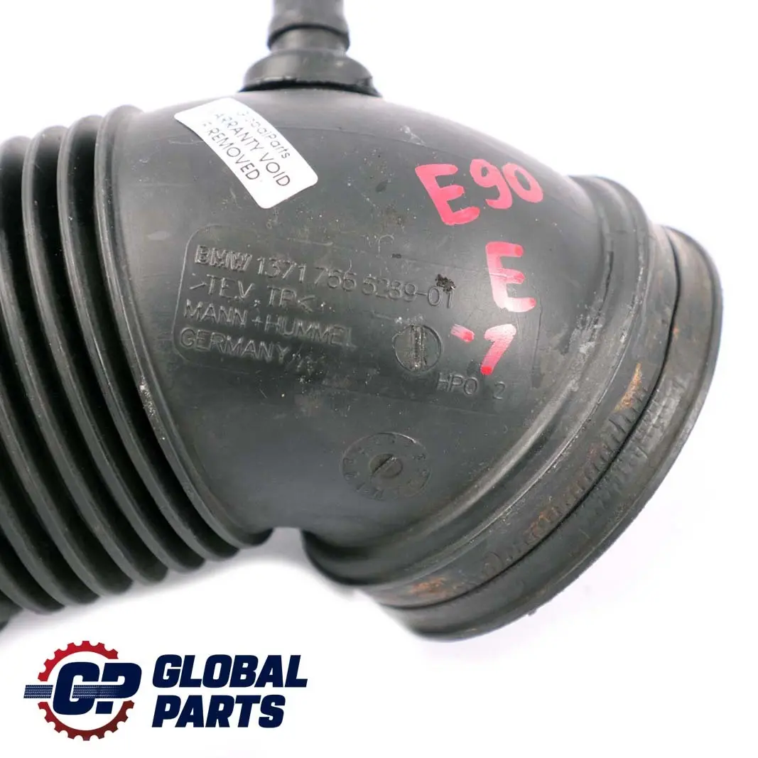 N45N Aspirazione Aria Silenziatore Tubo Gomma per BMW E87 E90 LCI con numero di parte 7555289 BMW E87 E90 LCI N45N Aspirazione Aria Silenziatore Tubo Gomma - SKU 7555289-1 - Numero di parte 7555289