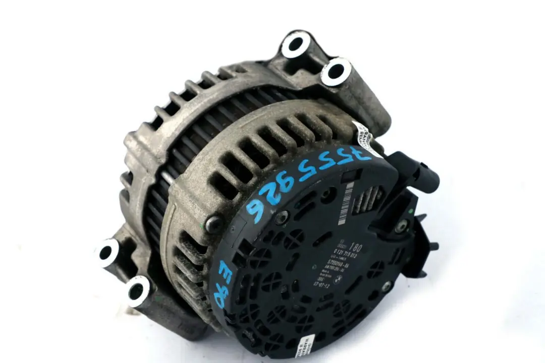 BMW E81 E90 E91 E60 LCI Petrol Alternator Generator 180A 7550968 - SKU 7555926 - Part number 7555926