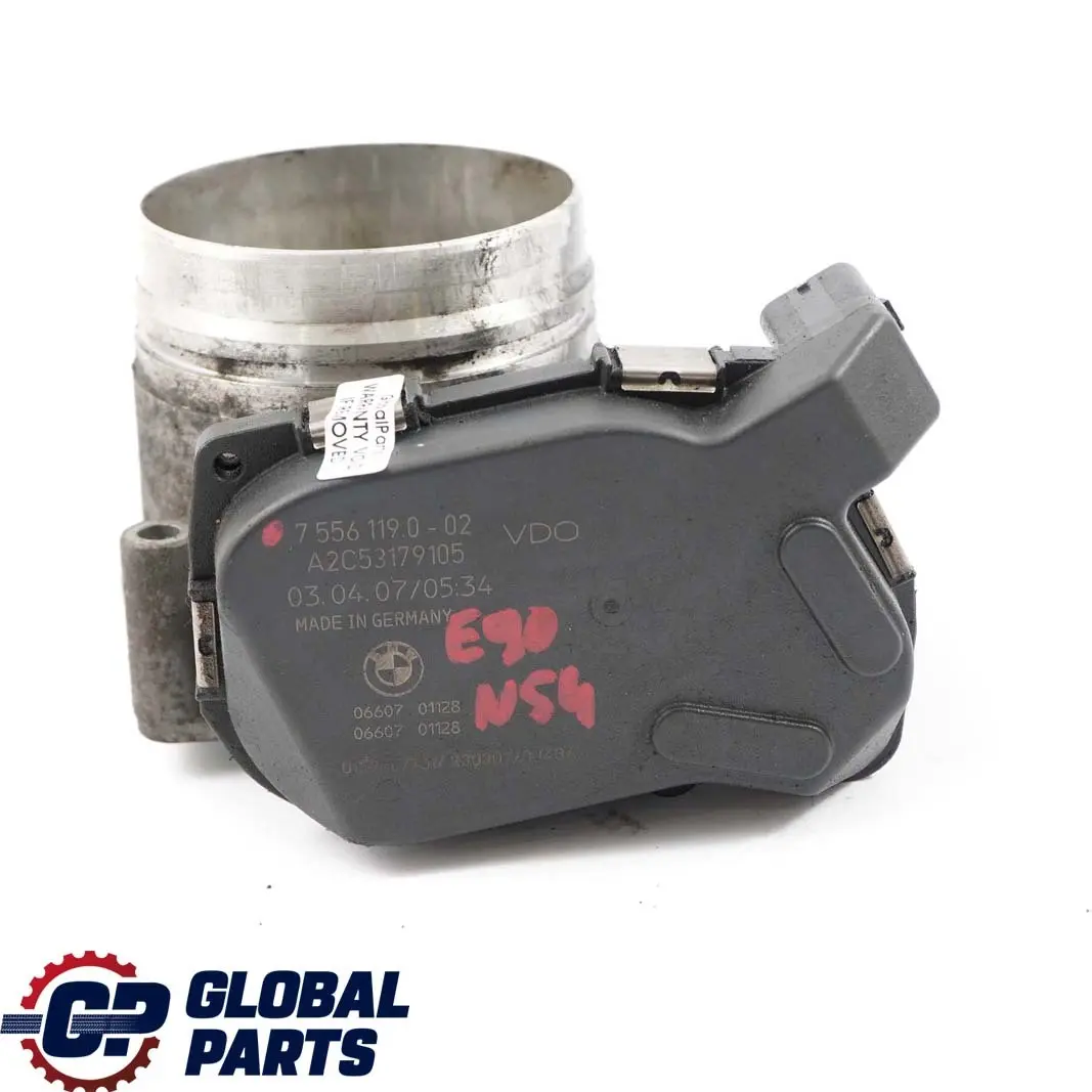 N54 135i 335i Carcasa del cuerpo del acelerador para BMW E82 E90 E91 E92 con número de pieza 7556119 BMW E82 E90 E91 E92 N54 135i 335i Carcasa del cuerpo del acelerador - SKU 7556119 - Número de pieza 7556119