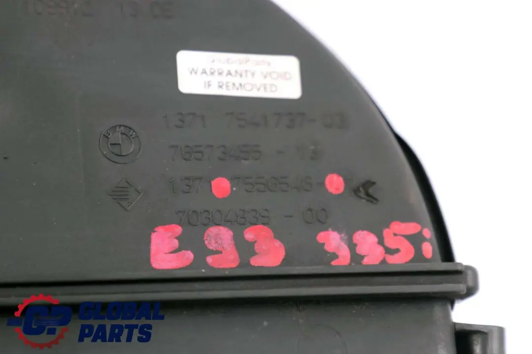 BMW 3 er E90 E91 E92 E93 335i Benzin Ansaughaube 1371 - SKU 7556546 - Teilenummer 7556546