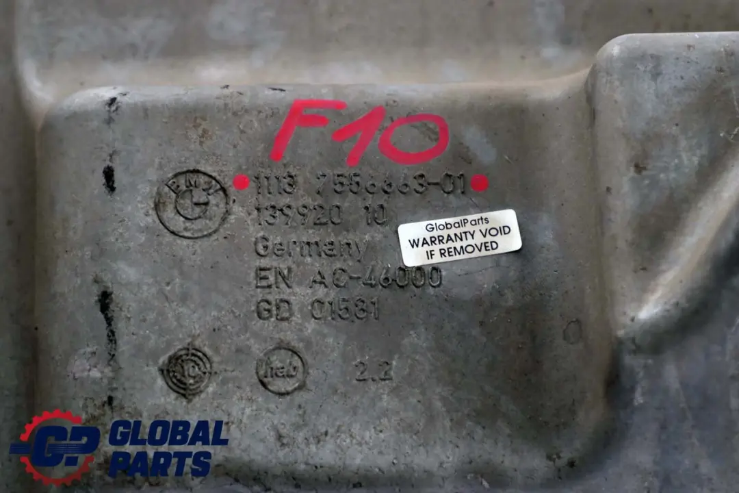 BMW 5 6 7 Series F01 F02 F10 F11 F12 F13 Engine Oil Sump Pan - SKU 7556663 - Part number 7556663