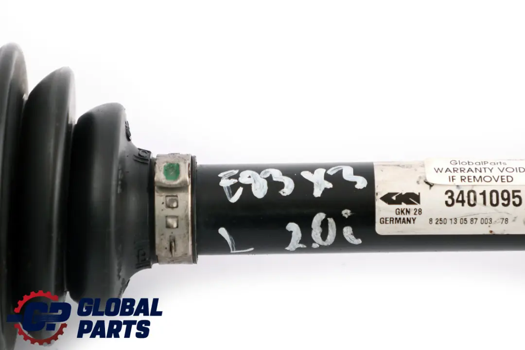 2.0i N46 Rear Axle Left N/S Output Drive Shaft Driveshaft BMW X3 E83 - SKU 7556931 - Part number 7556931
