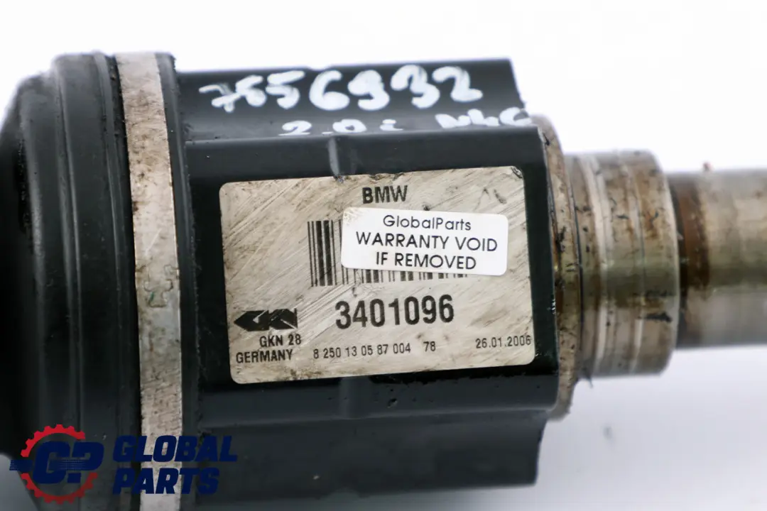BMW X3 E83 2.0i N46 Front Axle Right O/S Output Drive Shaft Driveshaft - SKU 7556932 - Part number 7556932
