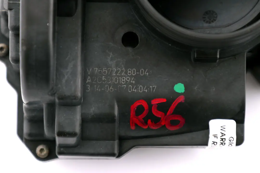 Drosselklappengehäuse Mini R55 R56 R57 N12 N16 Gehäusebaugruppe Benzin für mit Teilenummer 7557222 Drosselklappengehäuse Mini R55 R56 R57 N12 N16 Gehäusebaugruppe Benzin - SKU 7557222 - Teilenummer 7557222