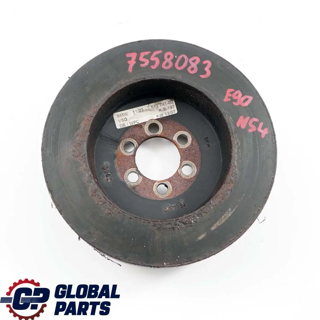 N54 Smorzatore di Vibrazioni Motore Cinghia per BMW E90 E91 E92 con numero di parte 7558083 BMW E90 E91 E92 N54 Smorzatore di Vibrazioni Motore Cinghia - SKU 7558083 - Numero di parte 7558083