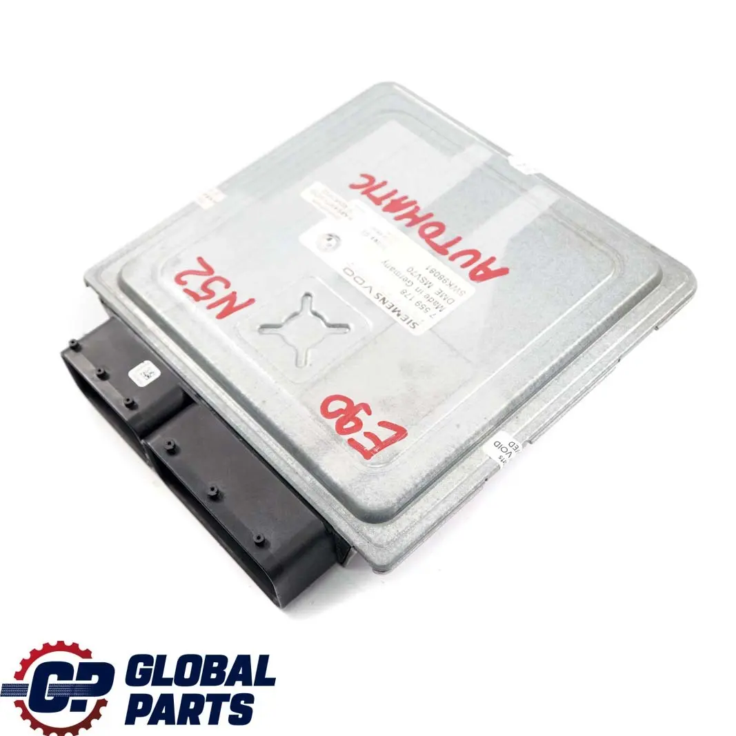 N52 Motor ECU DME Caja Cambios Automatica para BMW E60 E63 E65 E85 E87 E90 con número de pieza 7559178 BMW E60 E63 E65 E85 E87 E90 N52 Motor ECU DME Caja Cambios Automatica - SKU 7559178 - Número de pieza 7559178