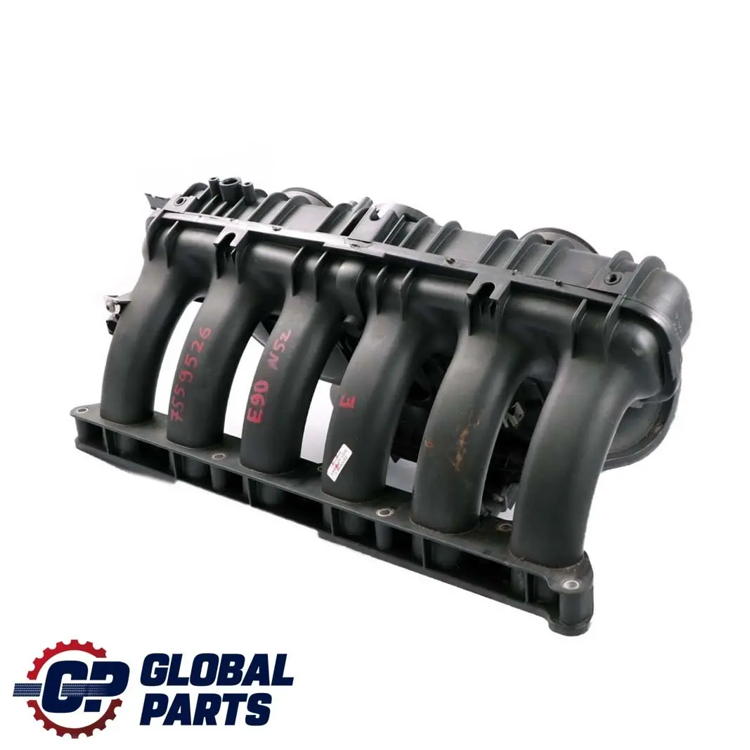 N52 Colector De admision sin Flap Control Motor para BMW E60 E90 E91 con número de pieza 7559526 BMW E60 E90 E91 N52 Colector De admision sin Flap Control Motor - SKU 7559526 - Número de pieza 7559526