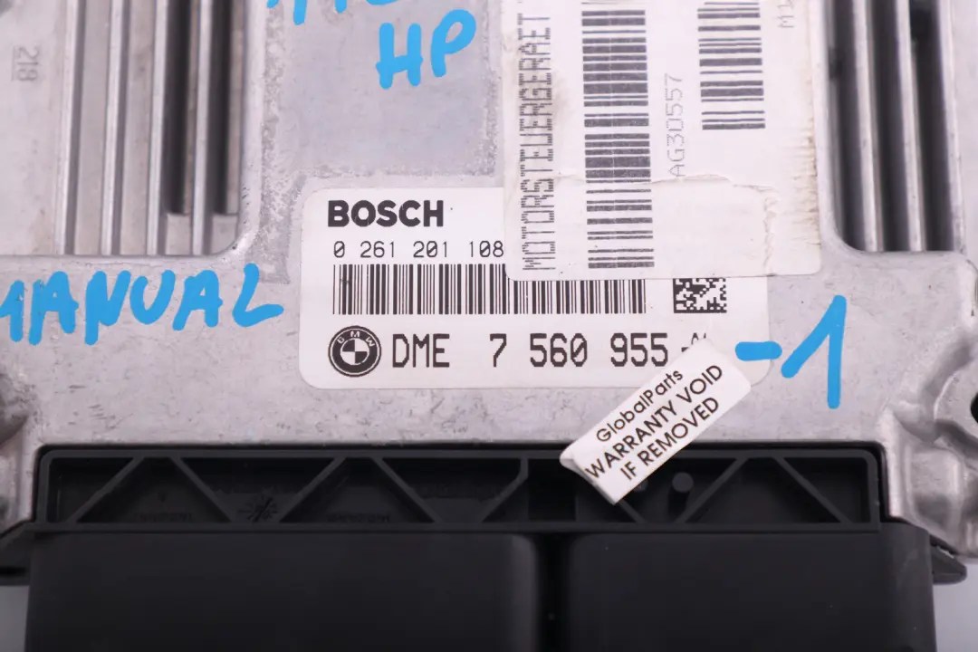 BMW 3 Series E90 320si 173HP DME Petrol N45 ECU Kit CAS2 + Key Manual - SKU 7560955-1 - Part number 7560955