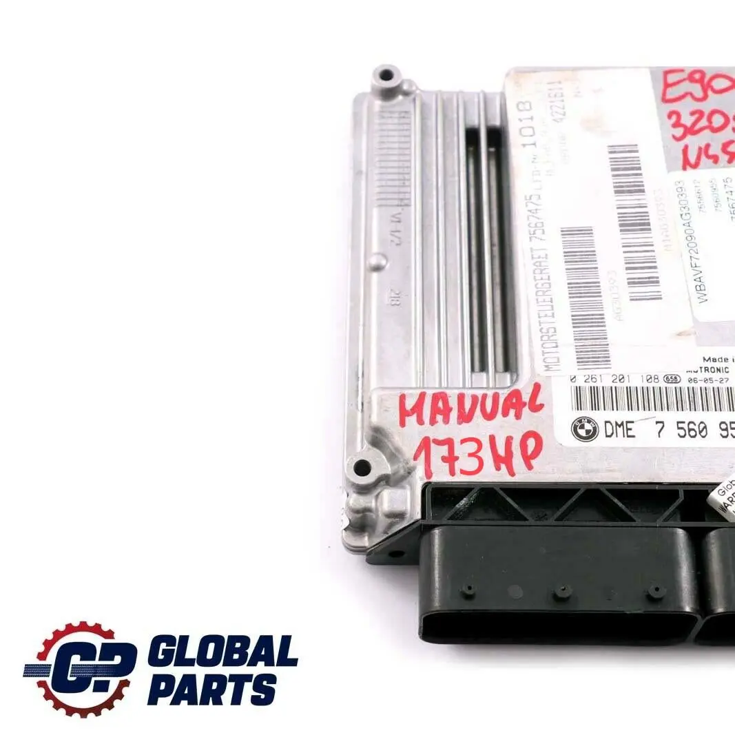 320si 173PS DME Benzin Motor N45 ECU Steuergerät DME für BMW 3 er E90 mit Teilenummer 7560955 BMW 3 er E90 320si 173PS DME Benzin Motor N45 ECU Steuergerät DME - SKU 7560955 - Teilenummer 7560955