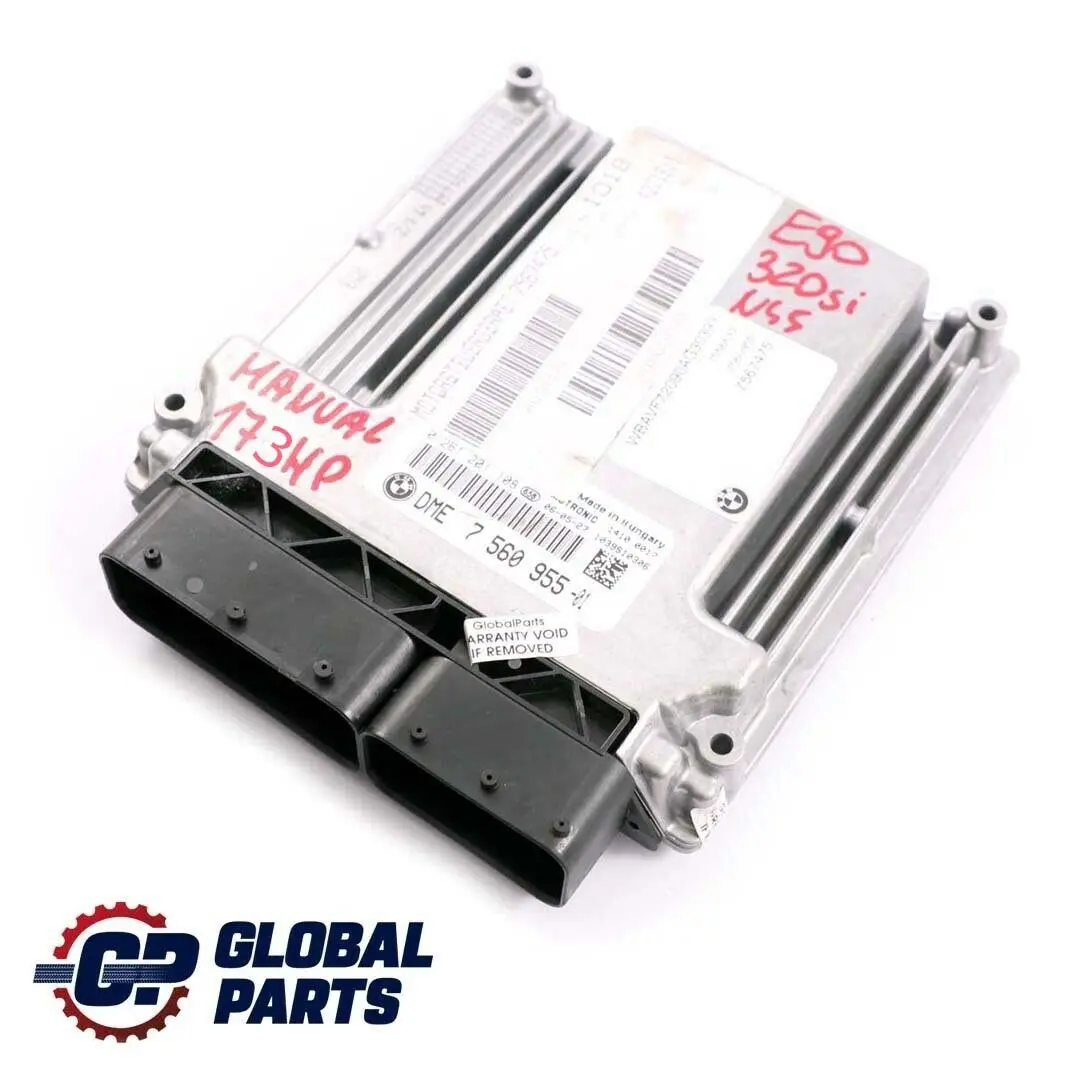 BMW 3 Series E90 320si DME Petrol N45 Engine Control Unit ECU Manual - SKU 7560955 - Part number 7560955