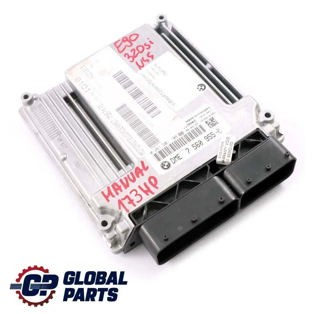 320si 173PS DME Benzin Motor N45 ECU Steuergerät DME für BMW 3 er E90 mit Teilenummer 7560955 BMW 3 er E90 320si 173PS DME Benzin Motor N45 ECU Steuergerät DME - SKU 7560955 - Teilenummer 7560955