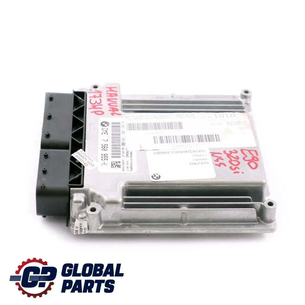 BMW 3 Series E90 320si DME Petrol N45 Engine Control Unit ECU Manual - SKU 7560955 - Part number 7560955