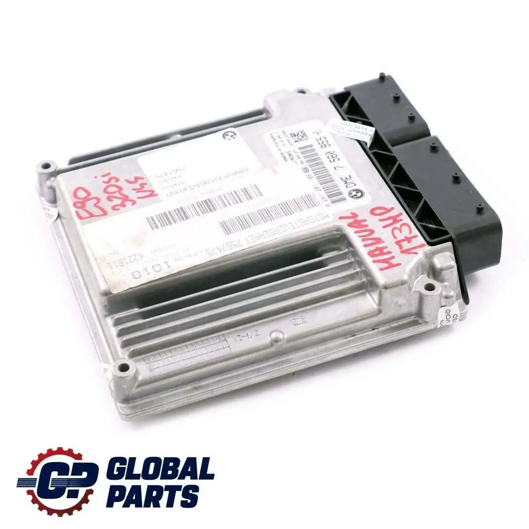 BMW 3 Series E90 320si DME Petrol N45 Engine Control Unit ECU Manual - SKU 7560955 - Part number 7560955