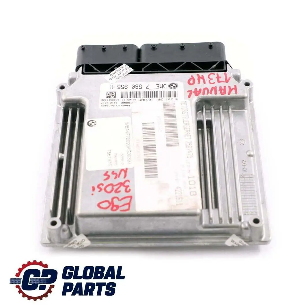 320si 173PS DME Benzin Motor N45 ECU Steuergerät DME für BMW 3 er E90 mit Teilenummer 7560955 BMW 3 er E90 320si 173PS DME Benzin Motor N45 ECU Steuergerät DME - SKU 7560955 - Teilenummer 7560955