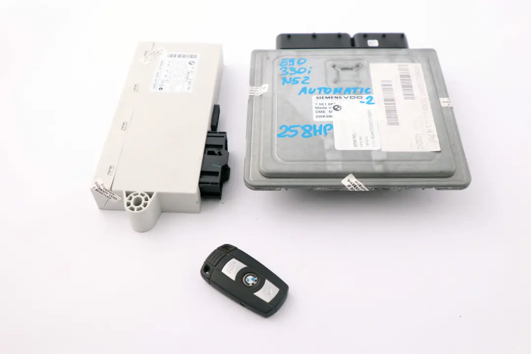 N52 Engine ECU Kit DME CAS2 Key BMW 3 5 Series E60 E90 E91 330i 530i - SKU 7561684-2 - Part number 7561684