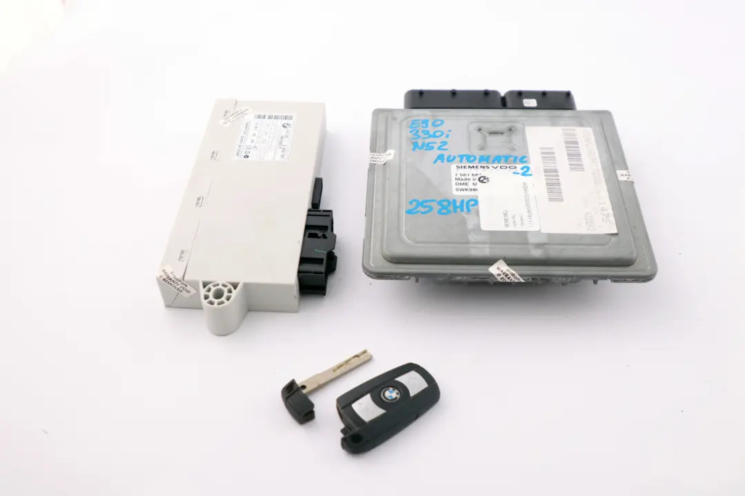 N52 Engine ECU Kit DME CAS2 Key BMW 3 5 Series E60 E90 E91 330i 530i - SKU 7561684-2 - Part number 7561684