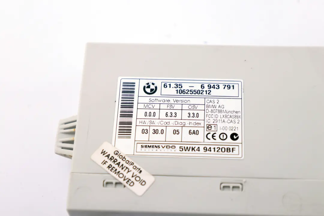 N52 Engine ECU Kit DME CAS2 Key BMW 3 5 Series E60 E90 E91 330i 530i - SKU 7561684-2 - Part number 7561684