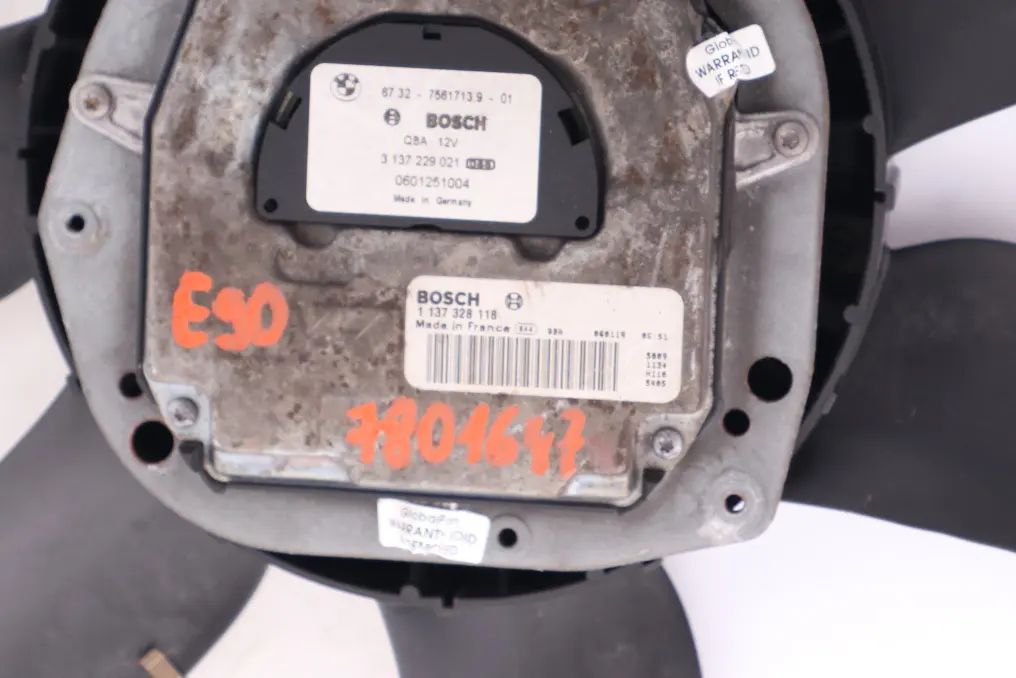 BMW 1 3 Series E87 E90 118d 120d 320d Diesel Engine Radiator Cooling Fan Motor - SKU 7561713 - Part number 7561713