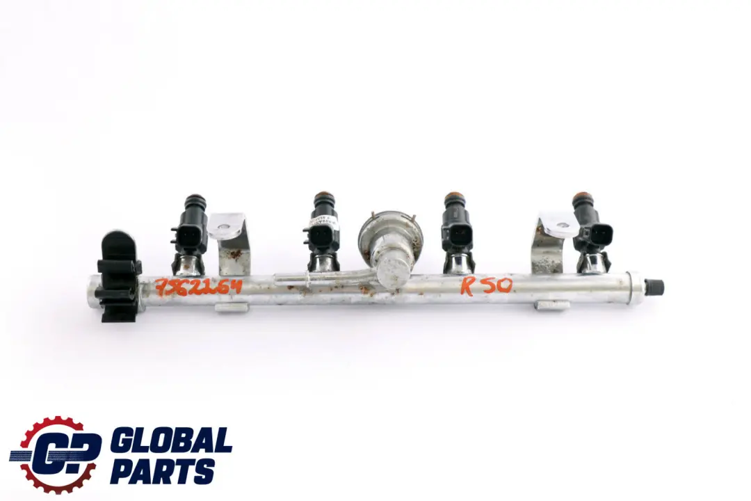 Tube Fuel Rail Injectors to BMW Mini Cooper One R50 R52 W10 Petrol Injection with Part number 7562264 BMW Mini Cooper One R50 R52 W10 Petrol Injection Tube Fuel Rail Injectors - SKU 7562264 - Part number 7562264