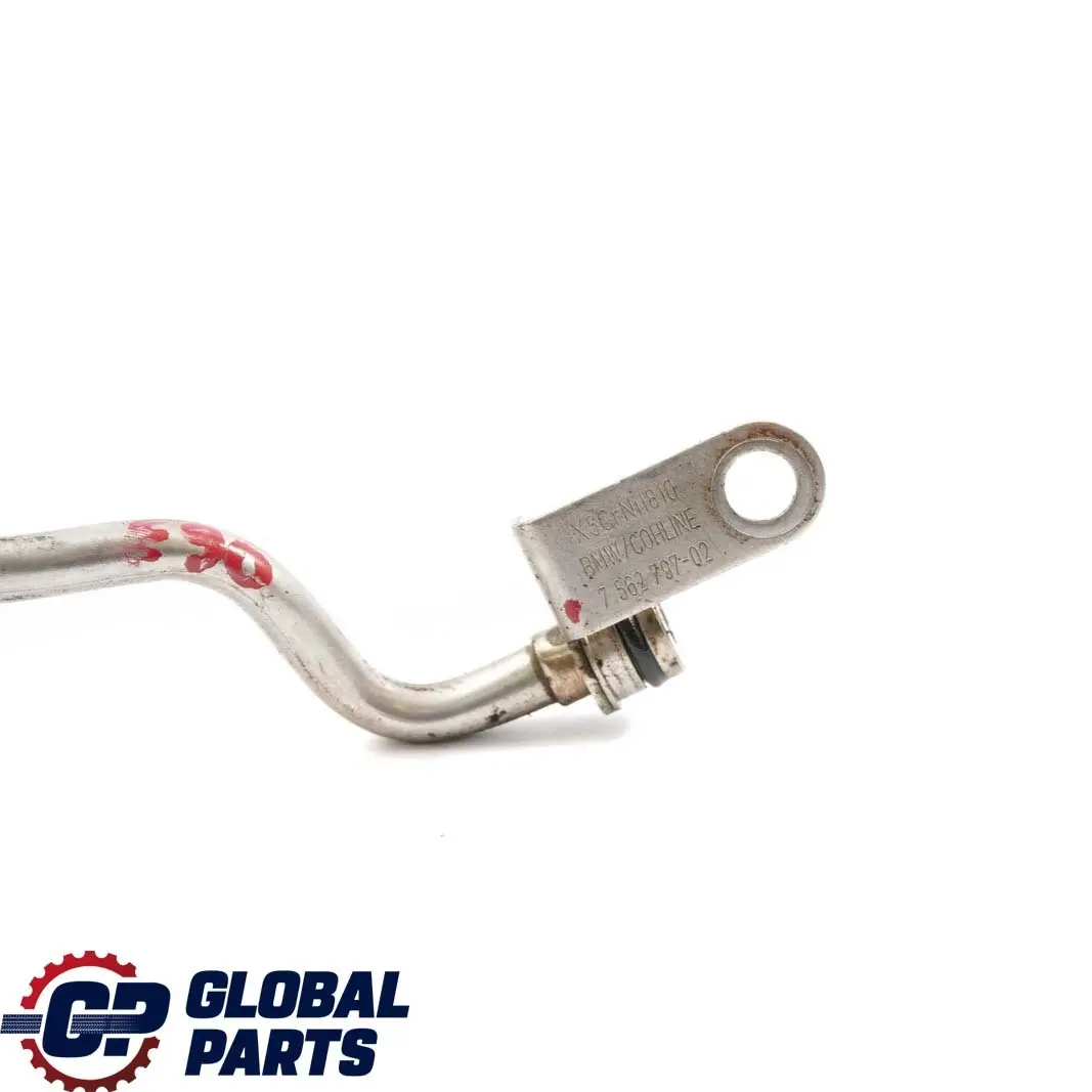 N54 135i 335i Tubo Entrada Aceite Turbocompresor Linea 1-3 para BMW E82 E90 con número de pieza 7562797 BMW E82 E90 N54 135i 335i Tubo Entrada Aceite Turbocompresor Linea 1-3 - SKU 7562797 - Número de pieza 7562797