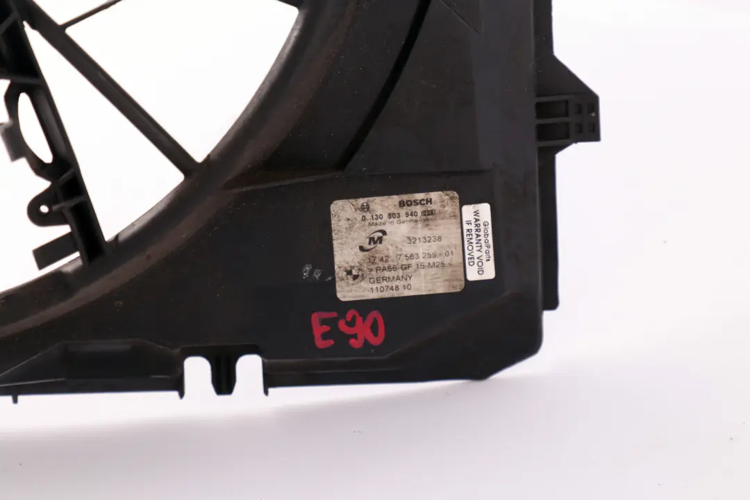 Carcasa Ventilador Gasolina 756325 para BMW E81 E82 E84 E87 E88 E90 E91 E92 E93 con número de pieza 7563259 BMW E81 E82 E84 E87 E88 E90 E91 E92 E93 Carcasa Ventilador Gasolina 756325 - SKU 7563259-8 - Número de pieza 7563259