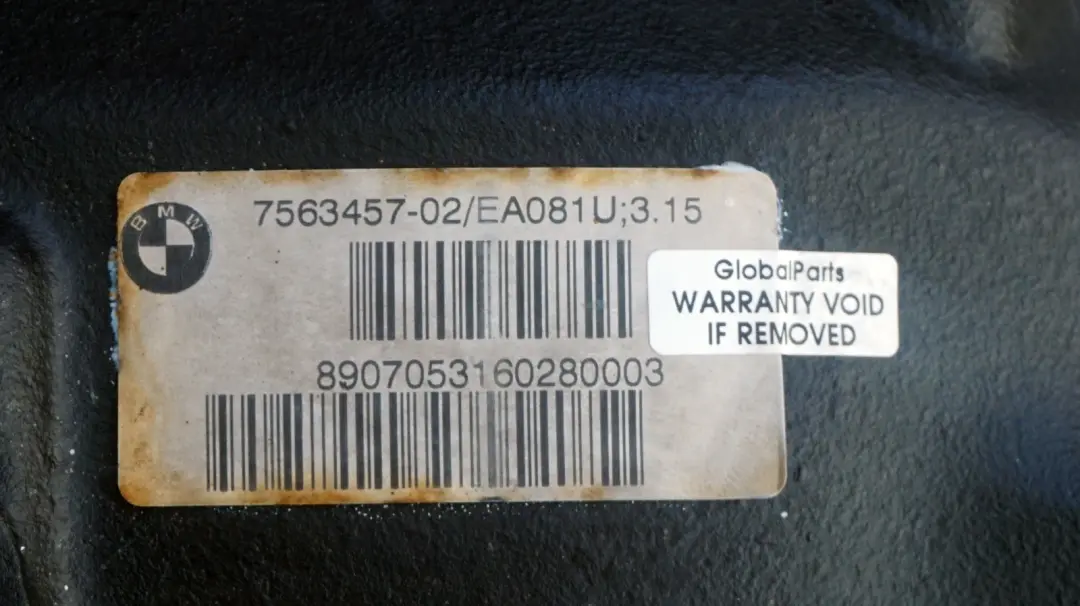 N53 Hinterachsgetriebe Hinten Differential 3,15 GARANTIE für BMW E60 LCI 525i mit Teilenummer 7563457 BMW E60 LCI 525i N53 Hinterachsgetriebe Hinten Differential 3,15 GARANTIE - SKU 7563457 - Teilenummer 7563457