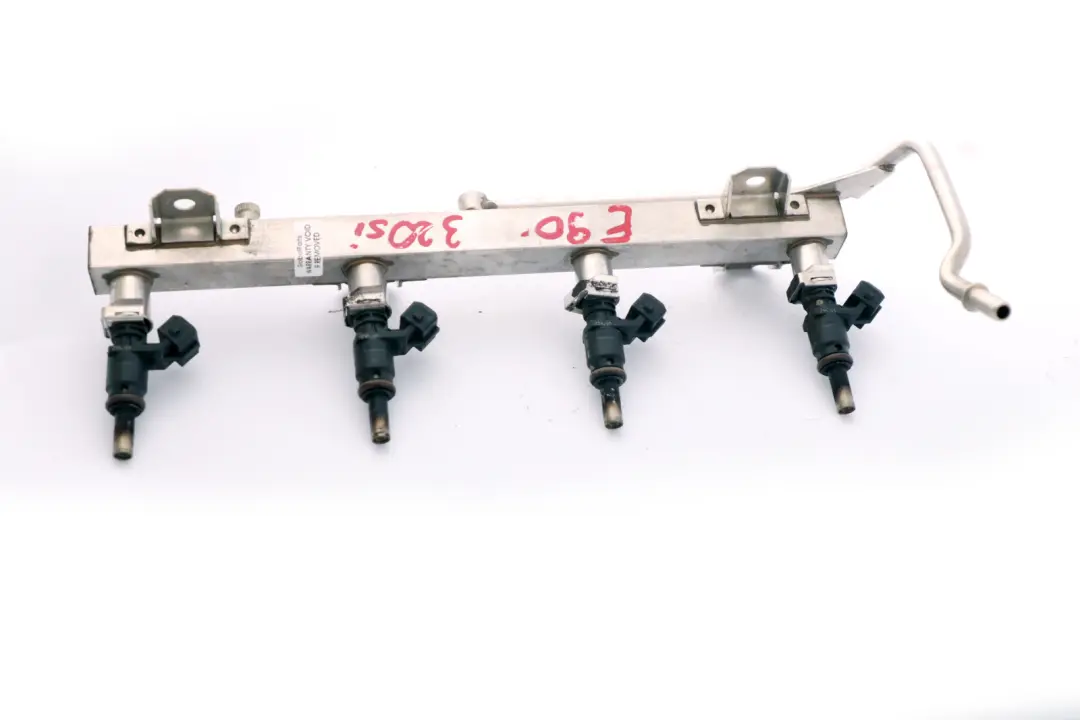 BMW E90 320Si N45 Gasolina Inyección Tubo Fuel Rail Inyectores - SKU 7563512 - Número de pieza 7563512
