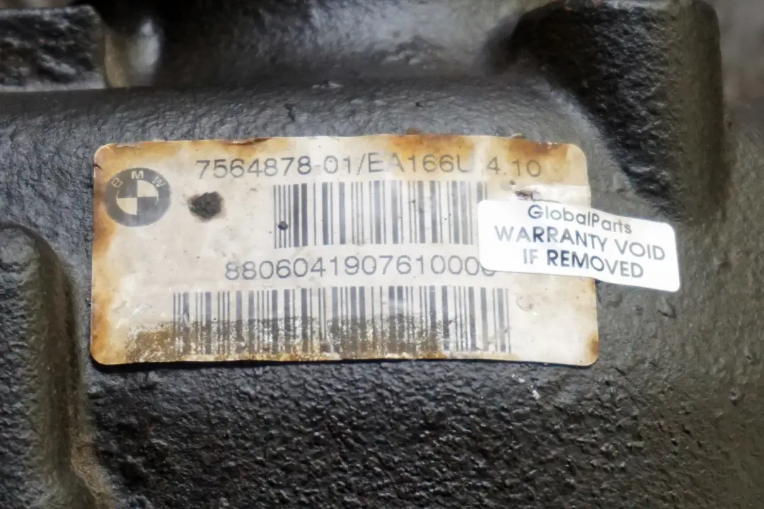 320si Rear Differential Diff 4,10 Ratio WARRANTY to BMW 3 Series E90 with Part number 7564878 BMW 3 Series E90 320si Rear Differential Diff 4,10 Ratio WARRANTY - SKU 7564878 - Part number 7564878