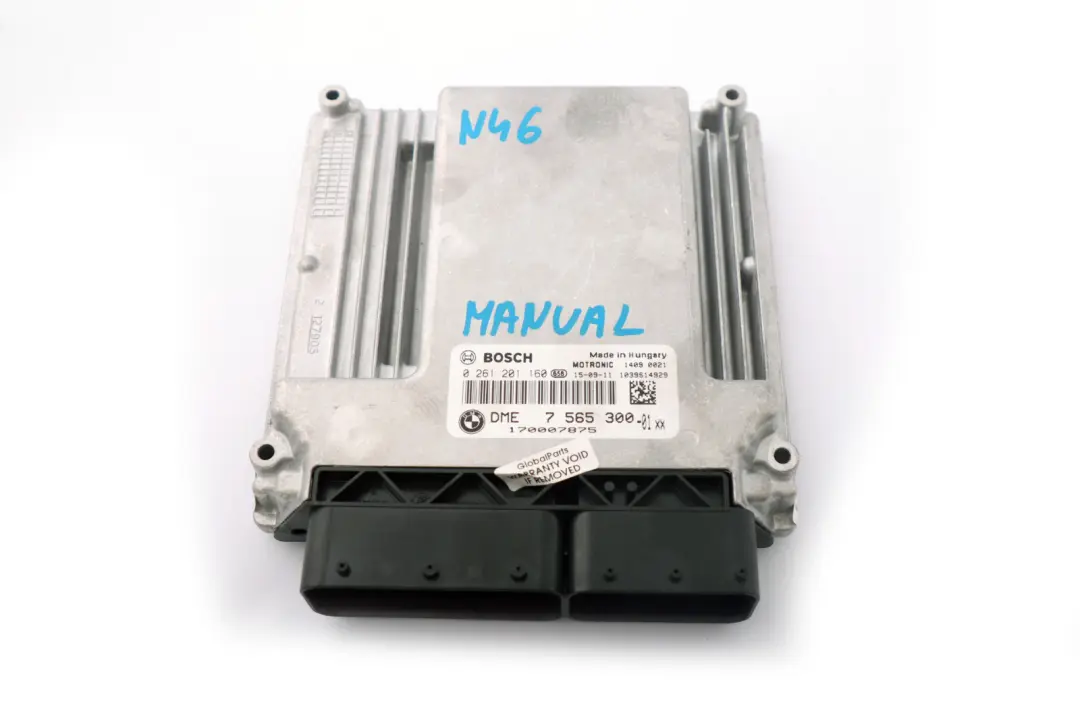 BMW E87 E90 E91 N46 118i 318i 120i 320i ECU DME Engine Control Unit - SKU 7565300-5 - Part number 7565300